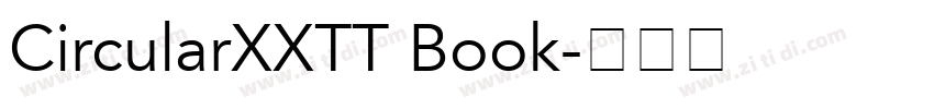 CircularXXTT Book字体转换